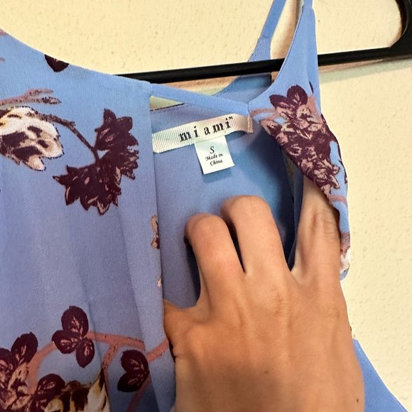 Miami Light Blue Floral Dress - Small - Picture 3 of 3